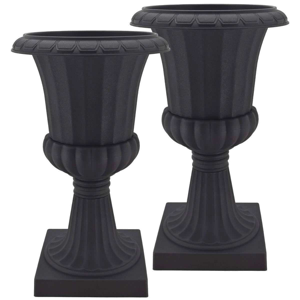 Black Plastic Urn Pack of 2 M378