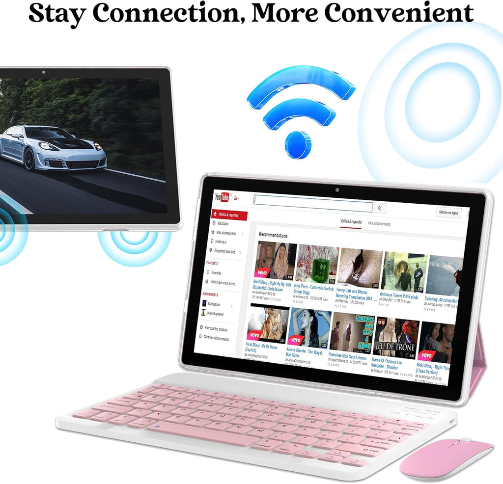 10.1" Android 13 Tablet 64GB+8GB RAM Pink B627018