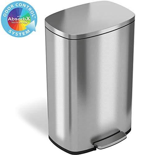 13.2 Gallon Stainless Steel Step Trash Can N220977