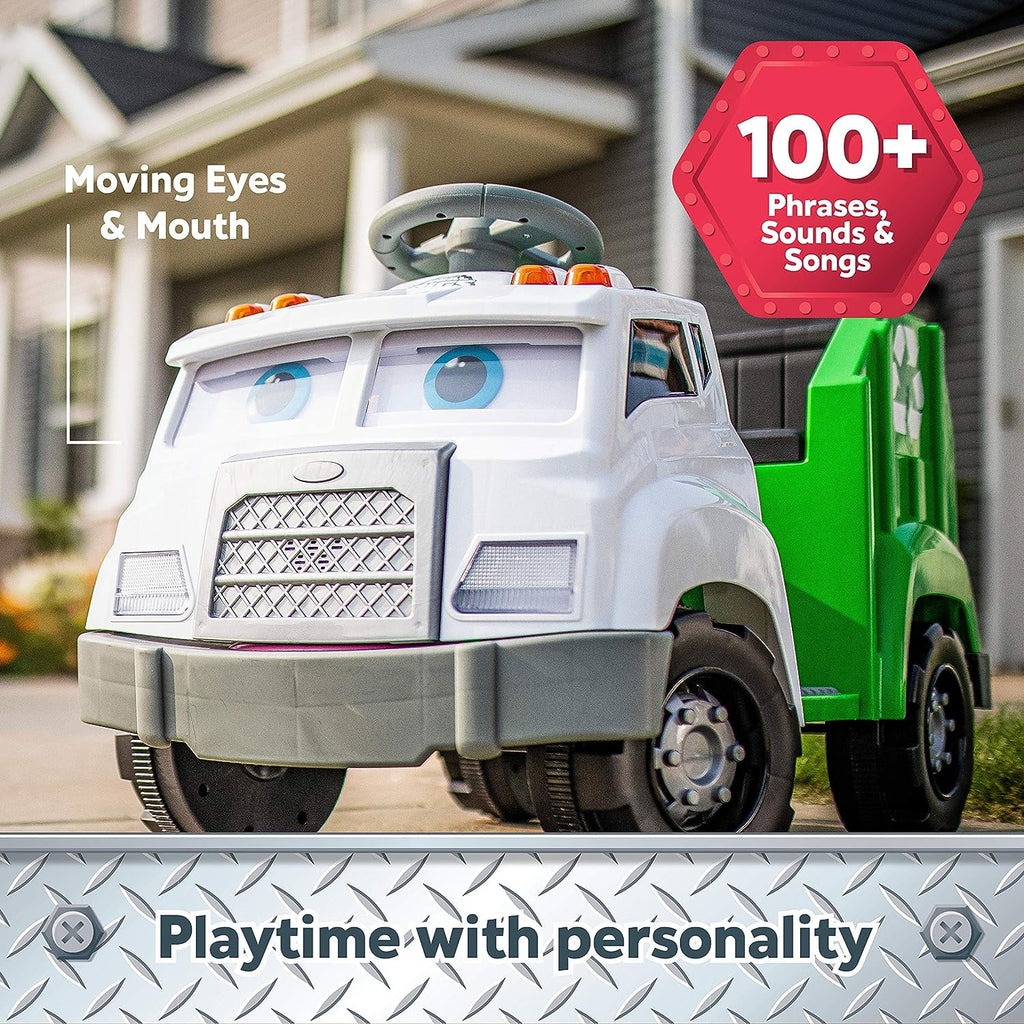 Toddler Recycling Truck Ride On Toy with 6 Volt Battery and Charger Y495