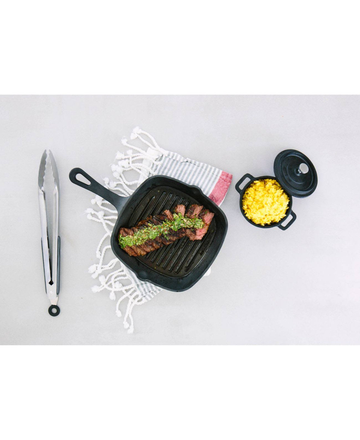 Cast Iron Skillet & Grill Pan 2-pc. Set G789175
