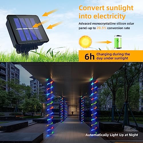 39FT 100LED Outdoor String Lights Clear PVC Tube Fairy Lights Q71737