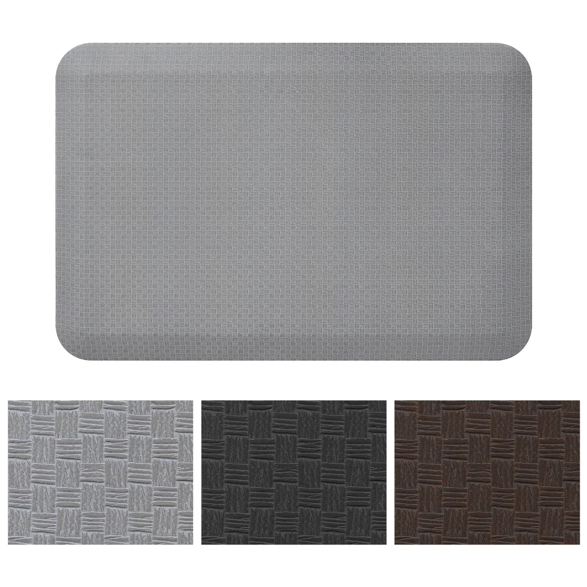 Light Gray 20" x 30" Kitchen Floor Mat X7308