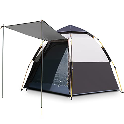 Waterproof Instant Camping Tent, 2/3/4 Person Double Layer Dome Tent K733