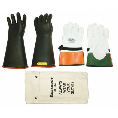 Electrical Glove Kit, 10, Black/Red, 1 PR O139661