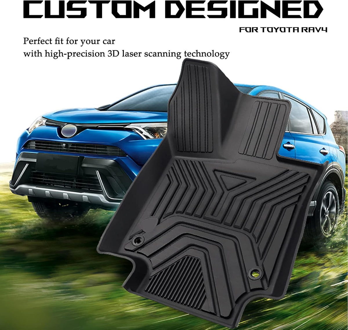Custom Fit TPE Floor Mats 2 Row Seat Q48144