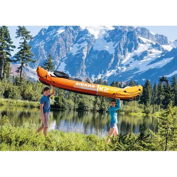 2-Person Inflatable Fishing Kayak with Oars and Hand Pump M399