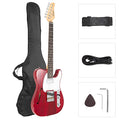 Transparent Wine Red Semi-Hollow Electric Guitar with Rosewood Fingerboard J6729