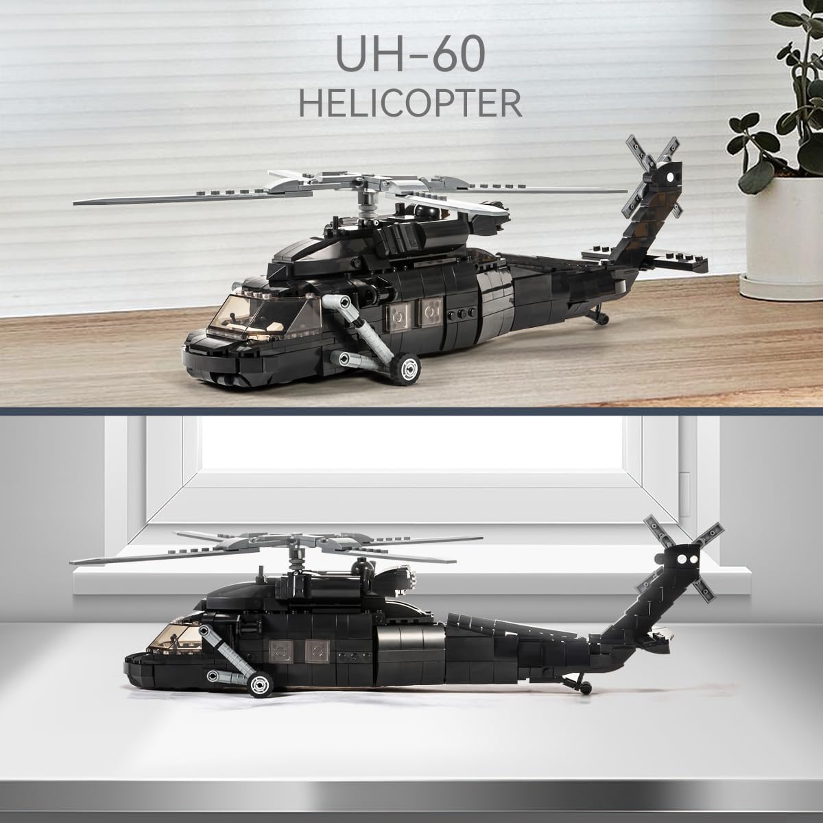 700 Pieces Military Helicopter Building Bricks Set Z54082