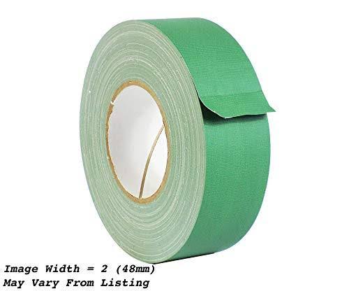 Green Low Gloss Gaffer Tape 2 in. x 60 Yards Pack of 24 D669954