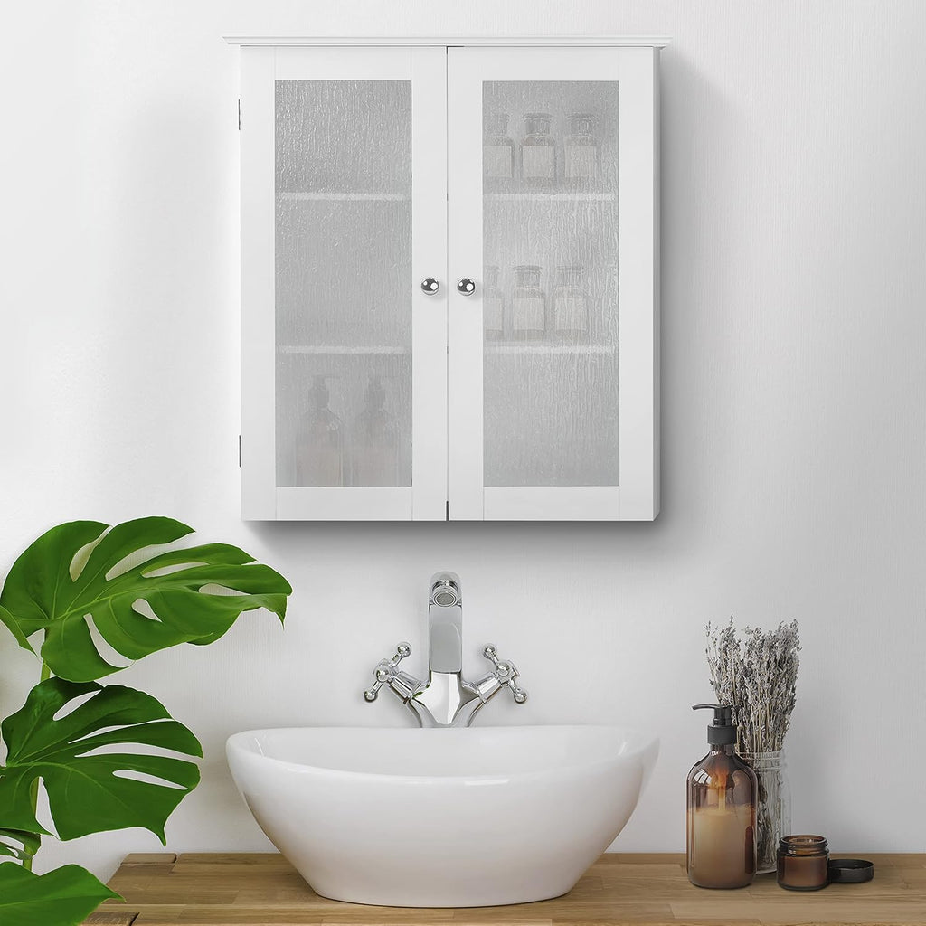 Wall Cabinet with 2 Glass Doors H6533