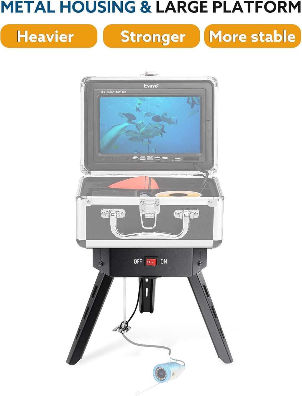 Underwater Fishing Camera Positioner 360° Degree Rotation Tripod with Remote Control Metal Housing Y28223