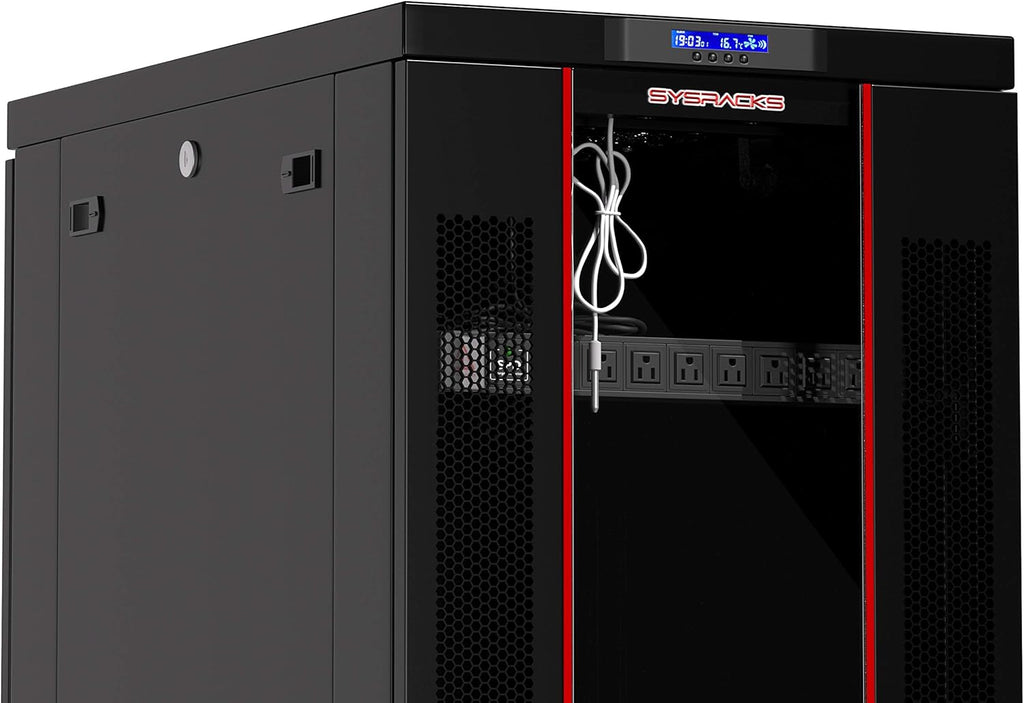 39 Inch Deep Server Cabinet on Wheels with 4 X Fans I1203