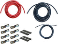 4/0 Gauge AWG Black Red Battery Cable Wire Kit V19779