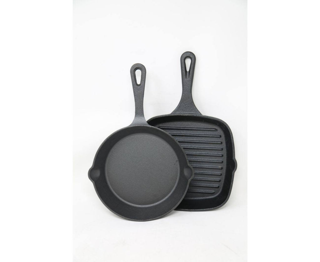Cast Iron Skillet & Grill Pan 2-pc. Set G789175