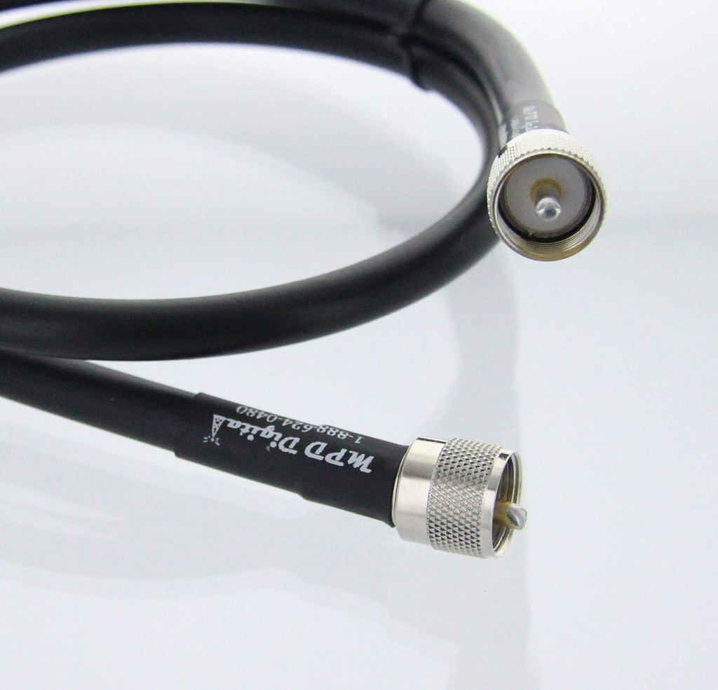 50 ft 50 ohm Coaxial Cable with PL-259 Connectors Z400
