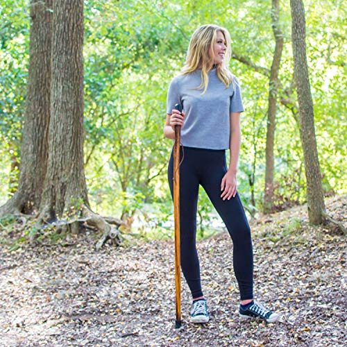 Wooden Walking Stick with Leather Wrist Strap G520