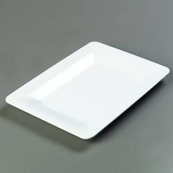 White Rectangular Platter Set of 4 T20383