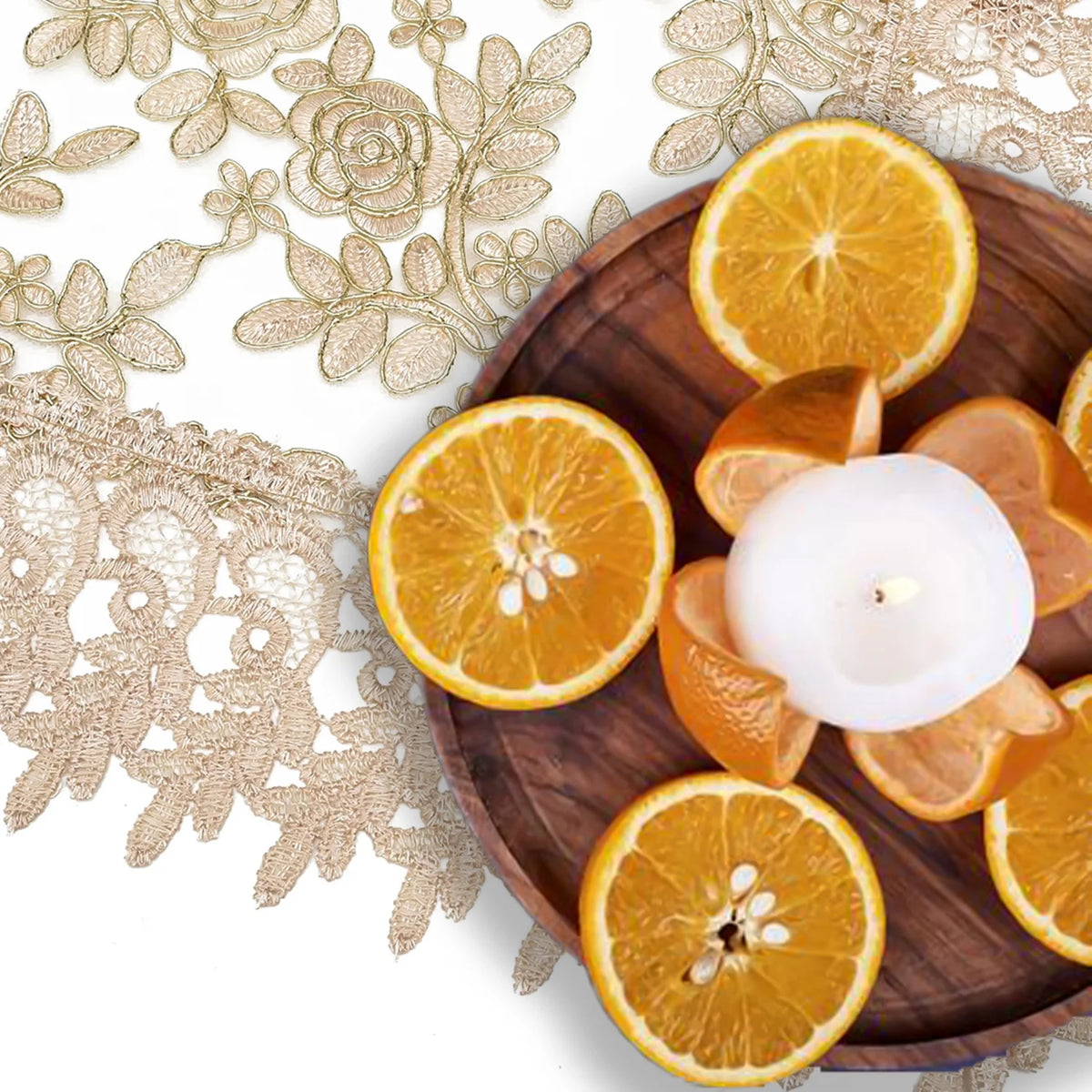 100% Polyester Lace Table Runner A699871