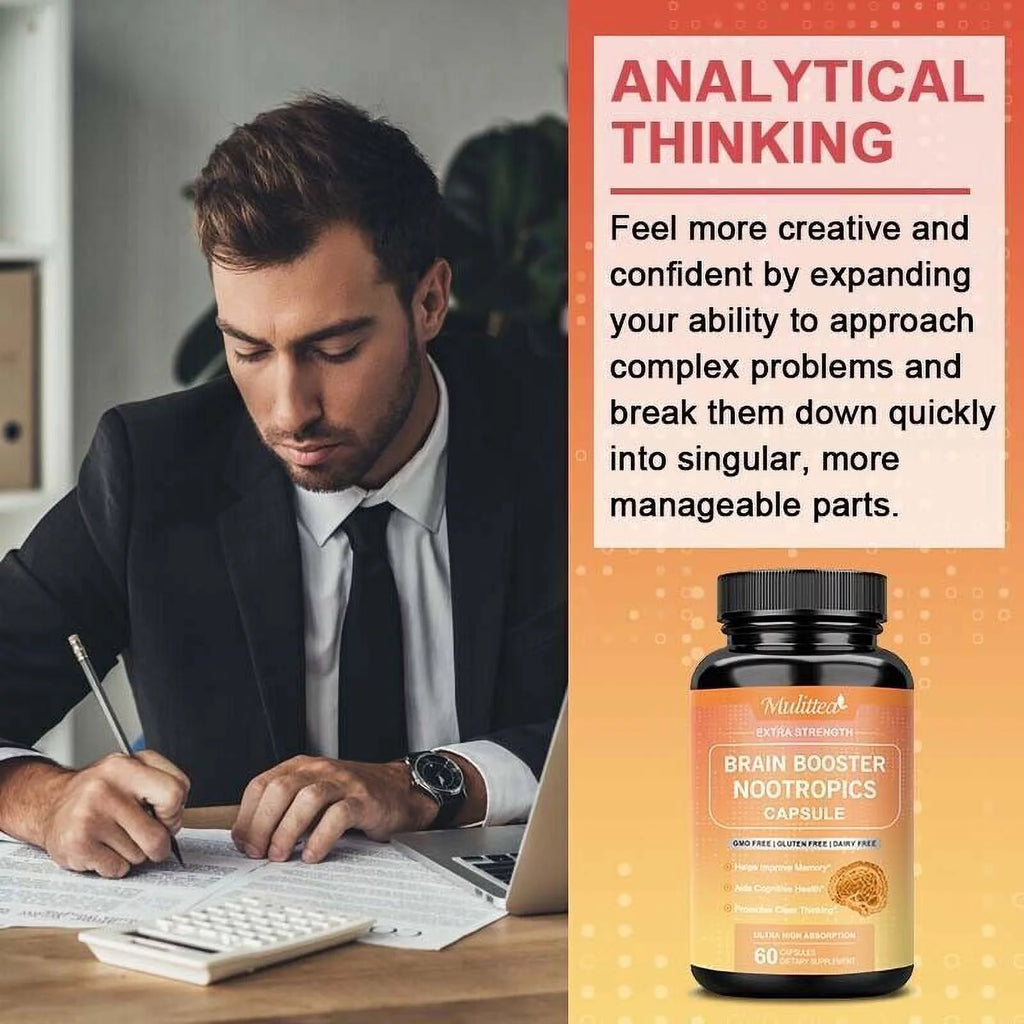 60 Capsules Memory Focus Mental Concentration Pills C570391
