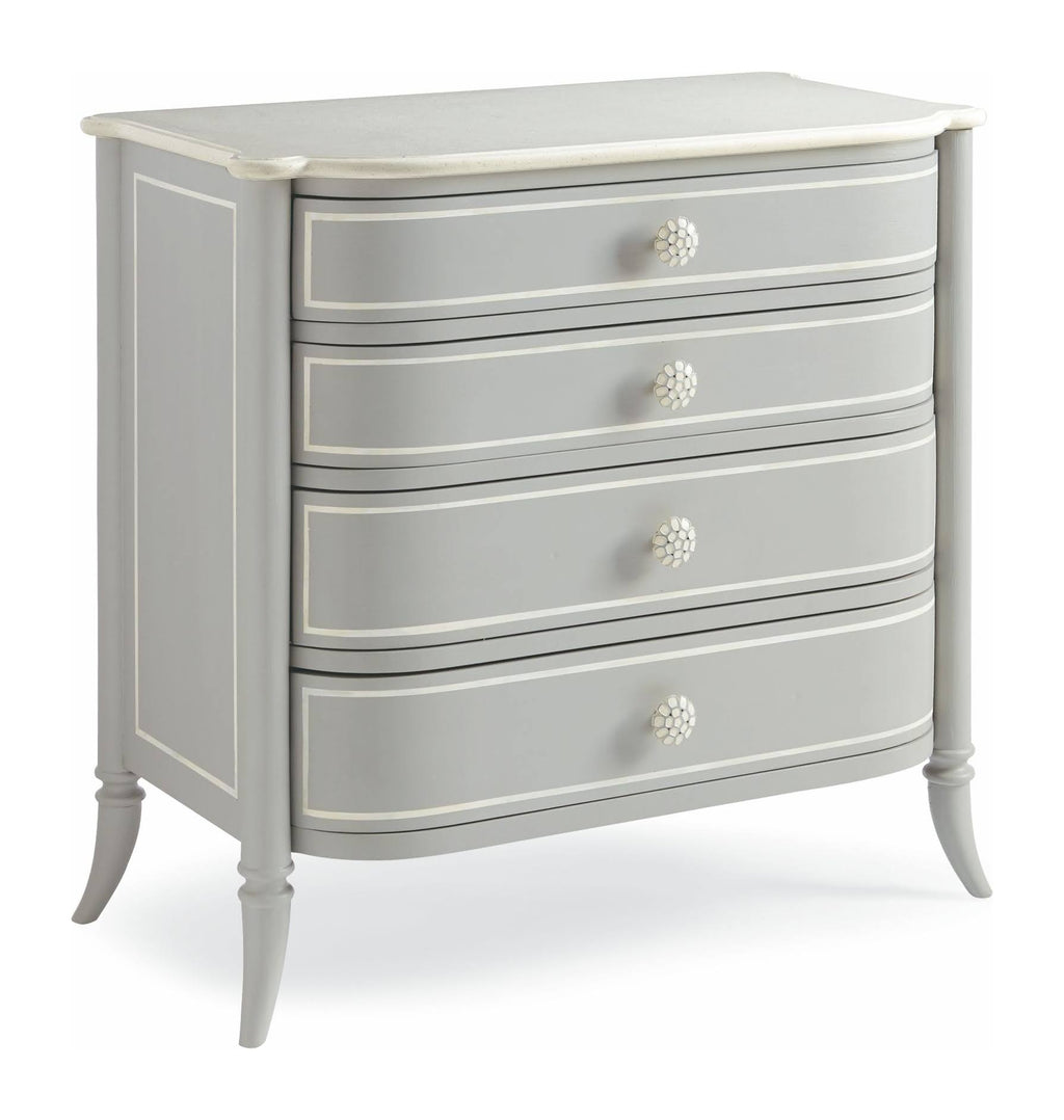 Gray Four Drawer Nightstand O816954