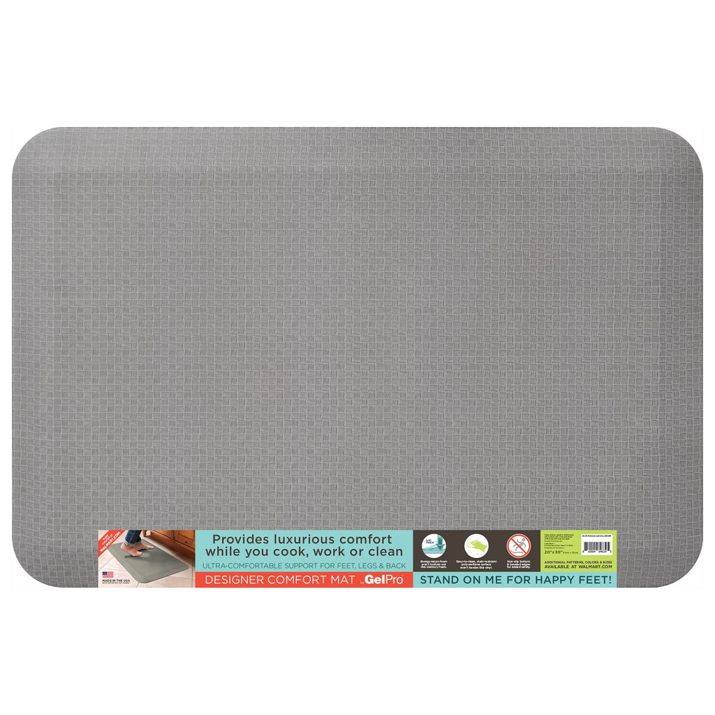 Light Gray 20" x 30" Kitchen Floor Mat X7308