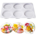 Large 6 Cavity Round Silicone Coaster Molds X556