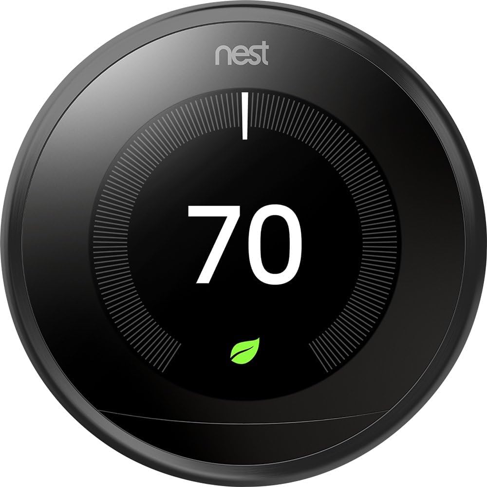 Black Learning Thermostat Z122