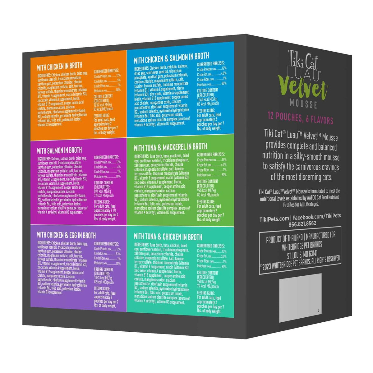 Tiki Cat Velvet Mousse Variety Pack Wet Cat Food K122