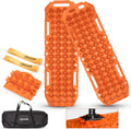 Orange 2 Pcs Off-Road Traction Boards with Carry Bag E192