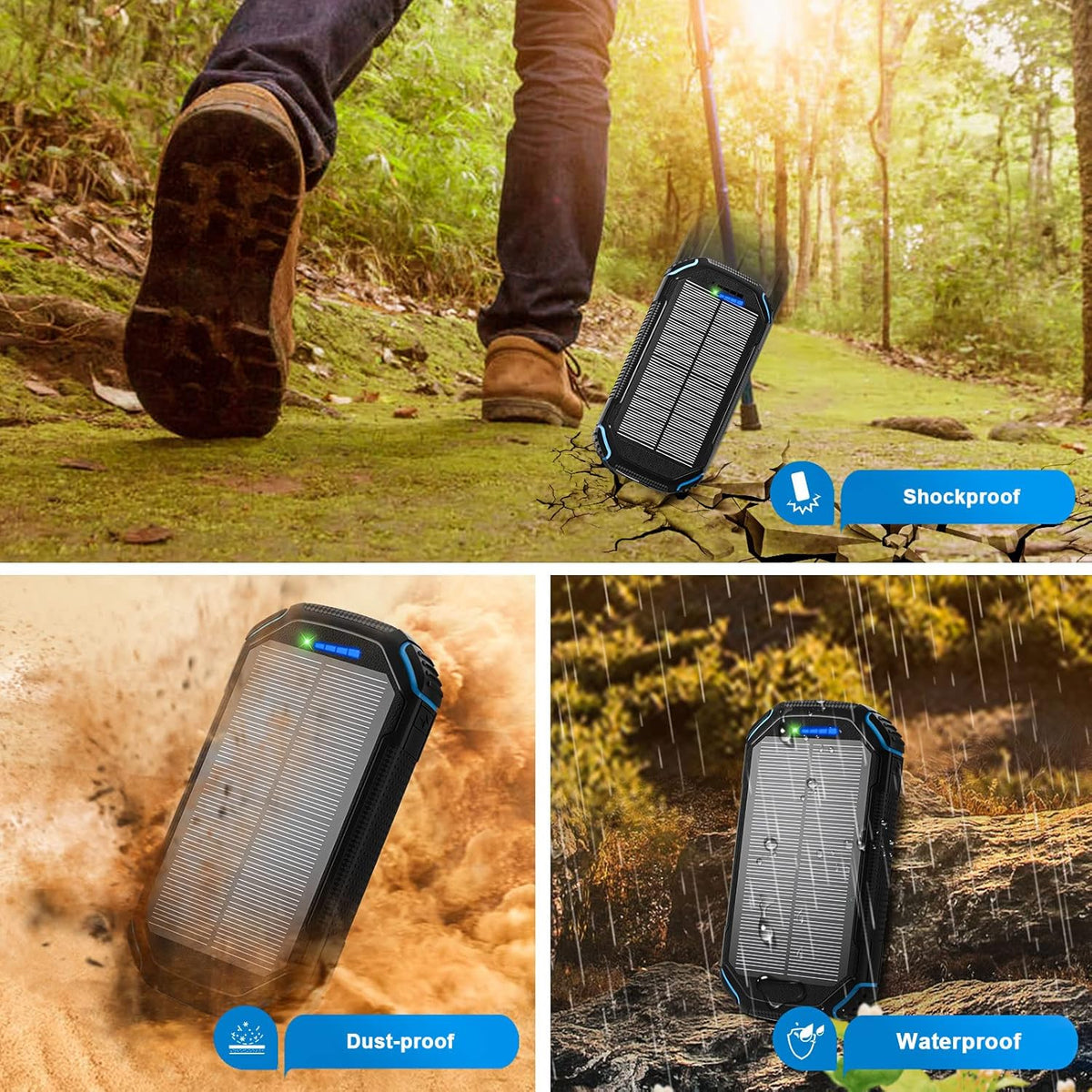 36000mAh Qi Wireless Solar Power Bank L967454