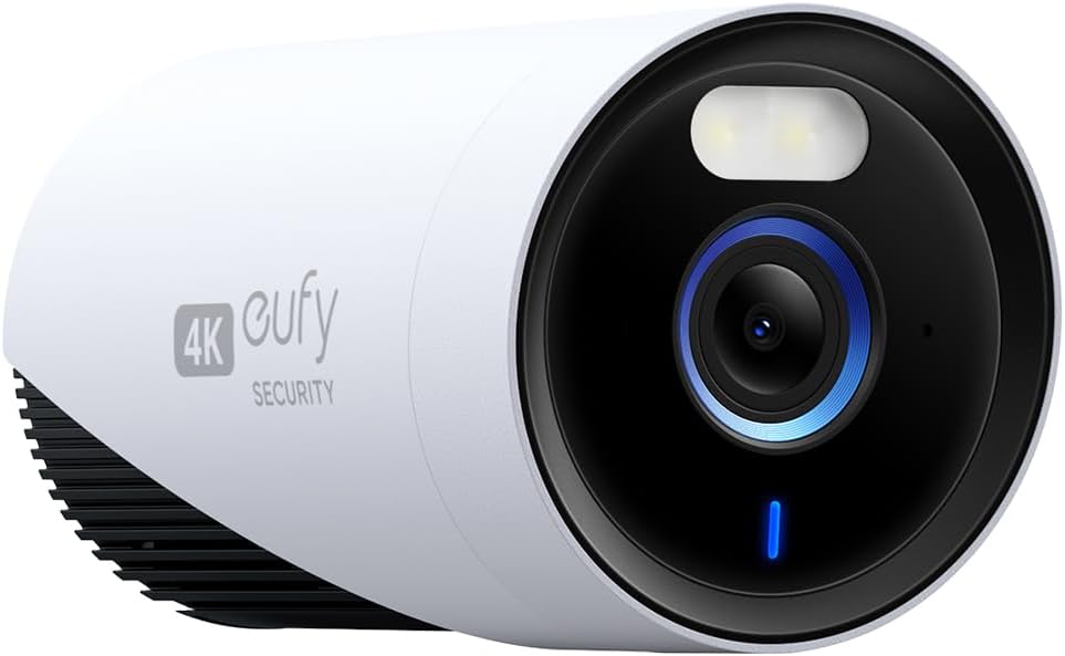 Outdoor Security Camera, 4K Resolution, 24/7 Recording, Plug-in, Enhanced Wi-Fi, Face Recognition AI P306478