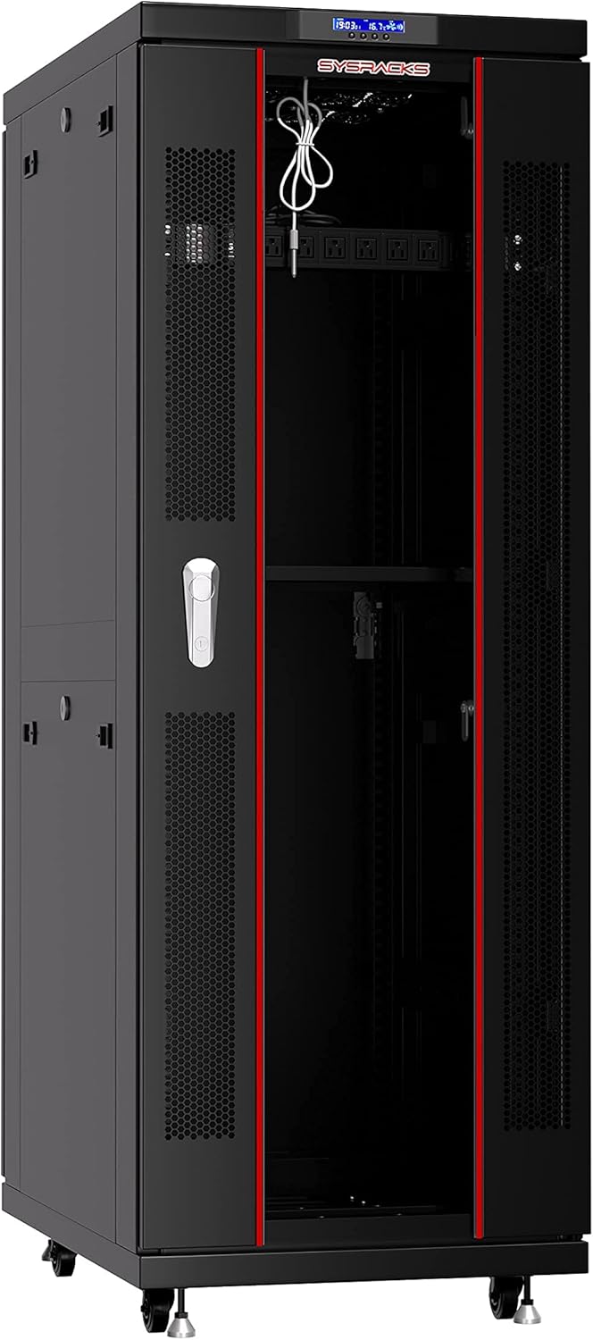 39 Inch Deep Server Cabinet on Wheels with 4 X Fans I1203