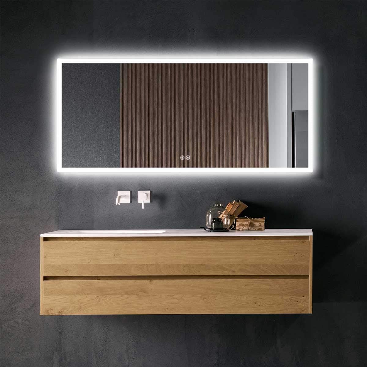 LED Bathroom Mirror with Touch Button A44617