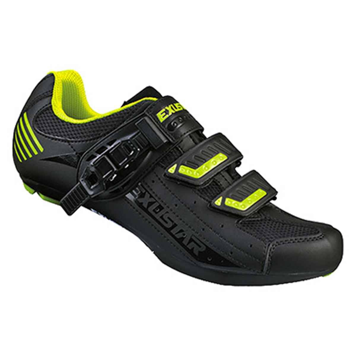 Black/Green Cycling Shoes J984