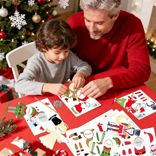 28 Pack Christmas Photo Frames Paper Crafts V158546