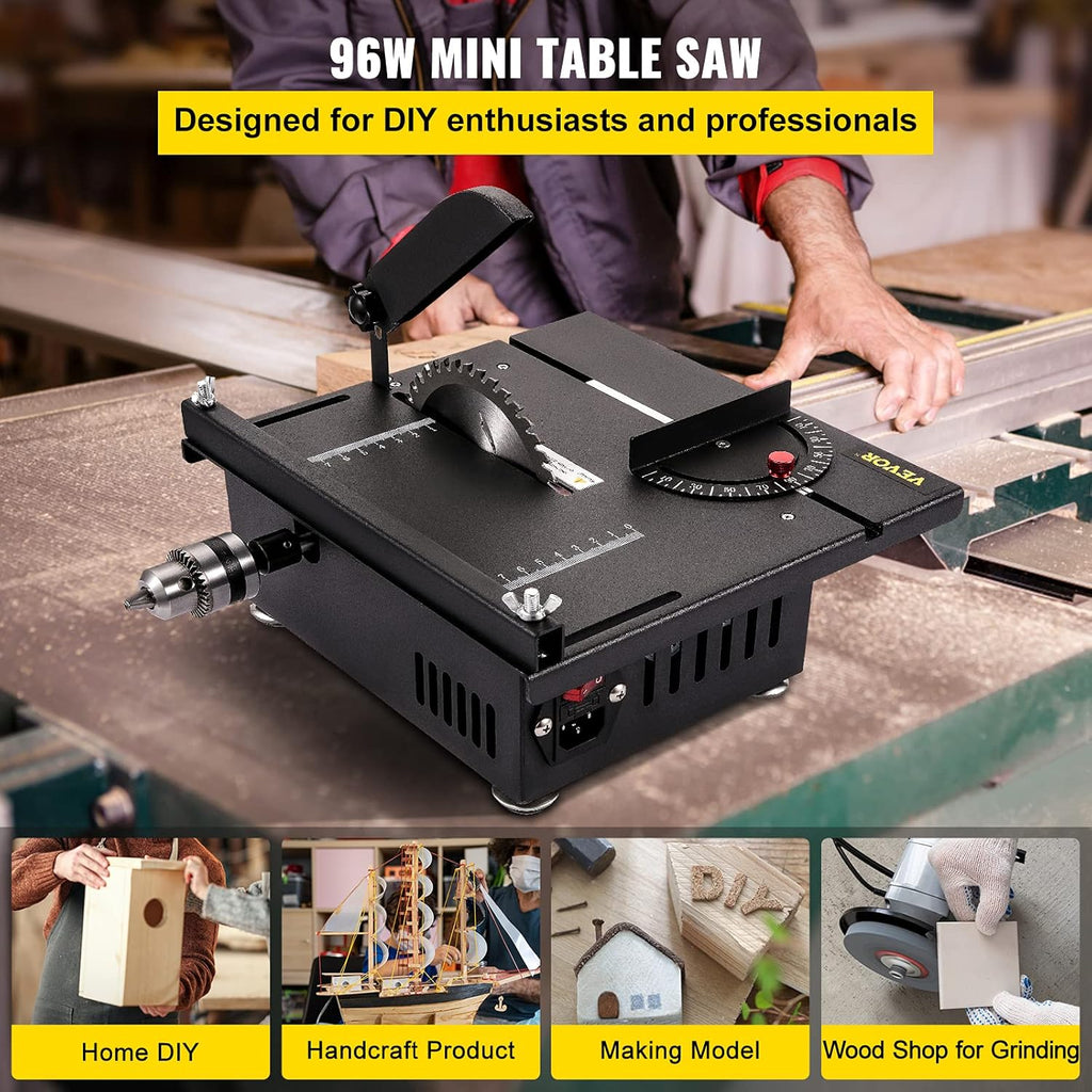 200W 4000RPM Multifunctional Table Saw with 1.57in Cutting Depth L5196