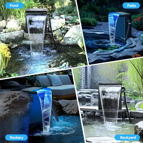 304 Stainless Steel Pond Waterfall Spillway with Pump Kit R599917