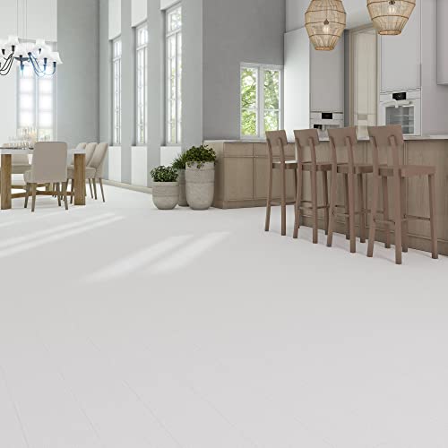 Interlocking Luxury Vinyl Flooring Tiles 10 Wood-Look Planks 24.5 Sq. Feet Y679
