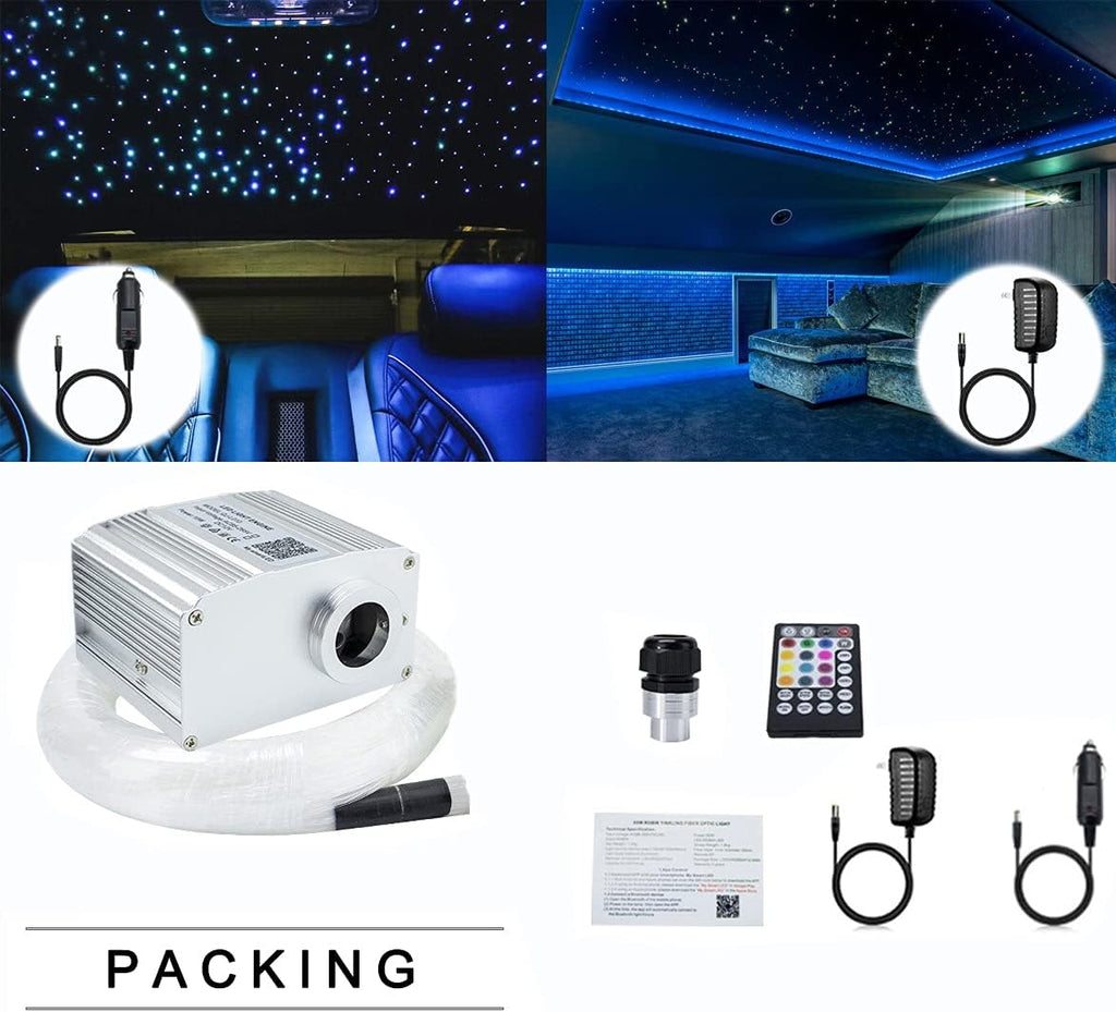 300pcs 0.75mm 9.8ft LED Fiber Optic Star Ceiling Light Kit G3280