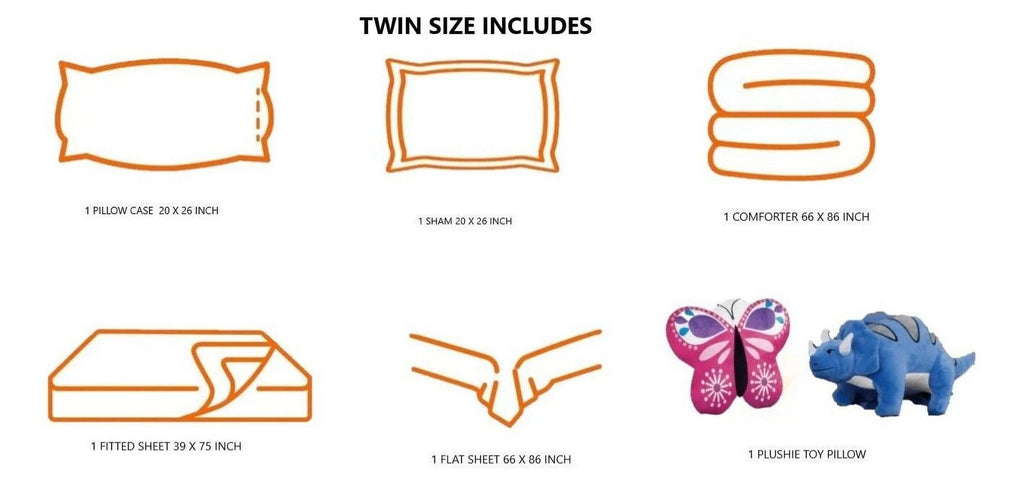 Twin Comforter with Sheet Set and Pillow M373203