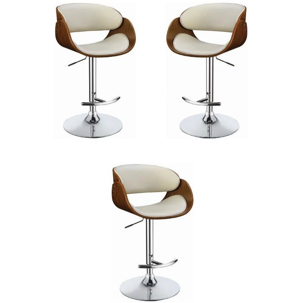 Adjustable Bar Stool Set of 3 U306174