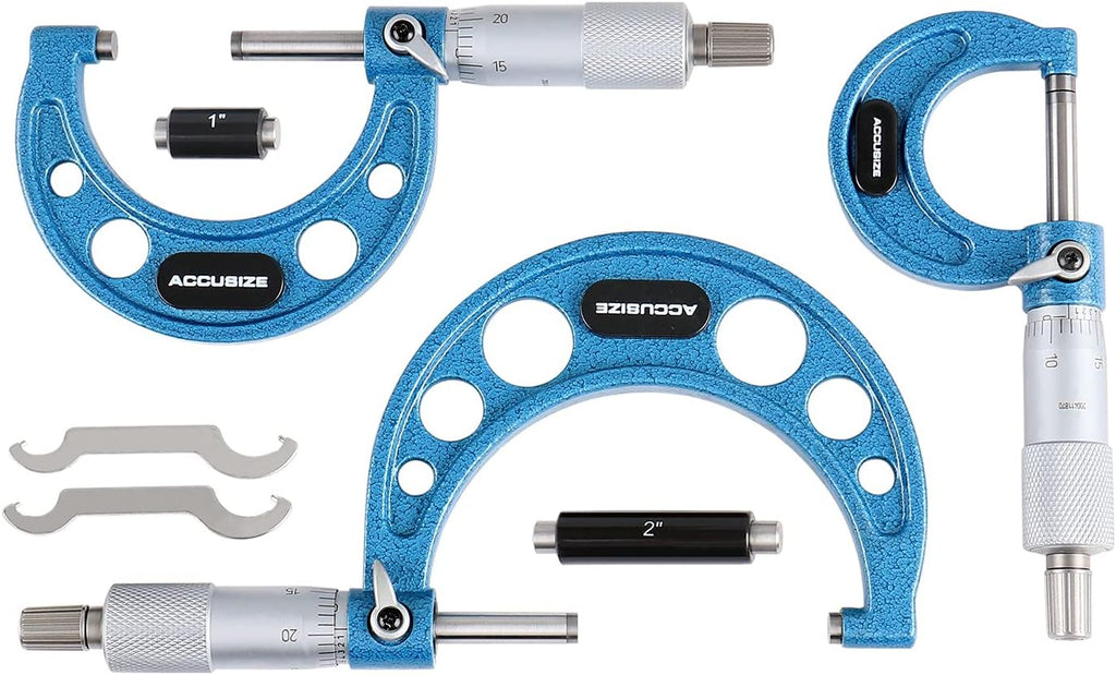 0-3 inch Outside Micrometers Carbide Tipped 3 Pc Set R2225