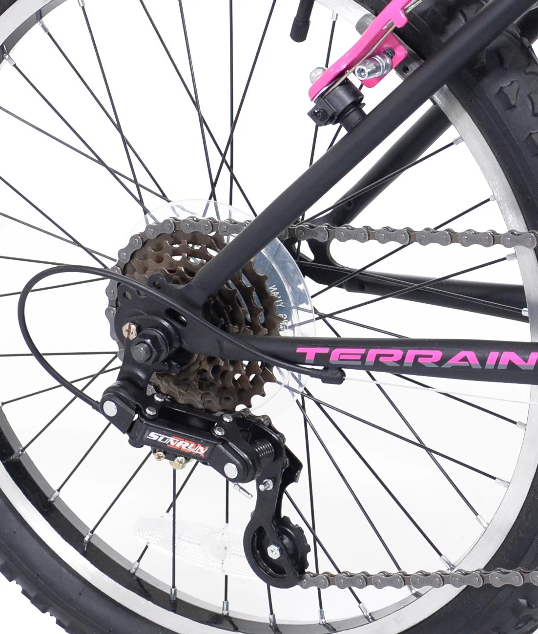 20-inch Girl's Mountain Child Bicycle Black/Pink Q175