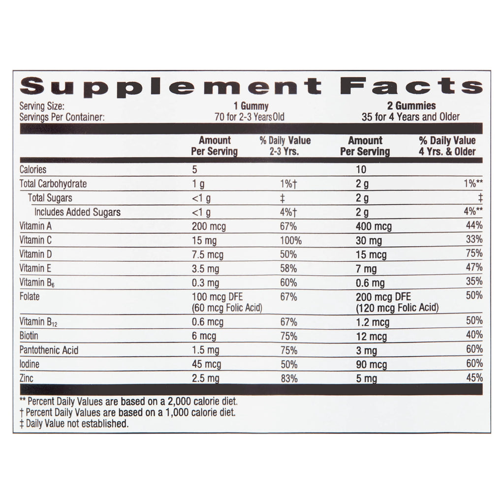Kids Multivitamin Gummies 70 Count Q9128