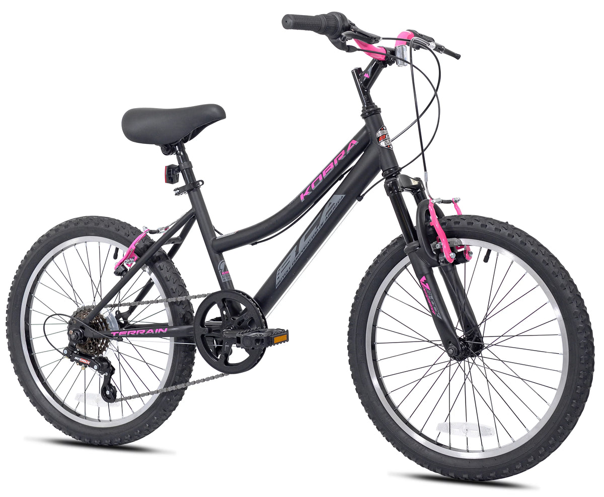 20-inch Girl's Mountain Child Bicycle Black/Pink Q175