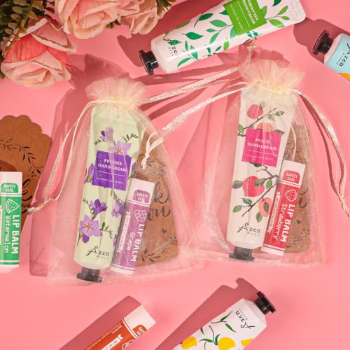 Hand Cream and Lip Balm Set with Organza Bag Y277872