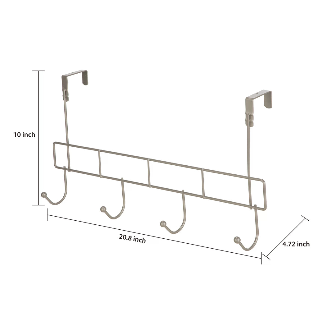 4 Piece Steel Satin Nickel Bath Shelves Set H191