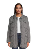Women’s Quilted Barn Jacket with Belt N571