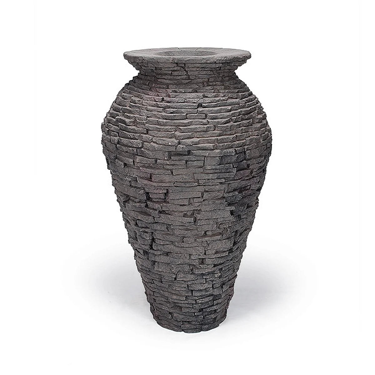 Medium Stacked Slate Urn Landscape Fountain Kit I248